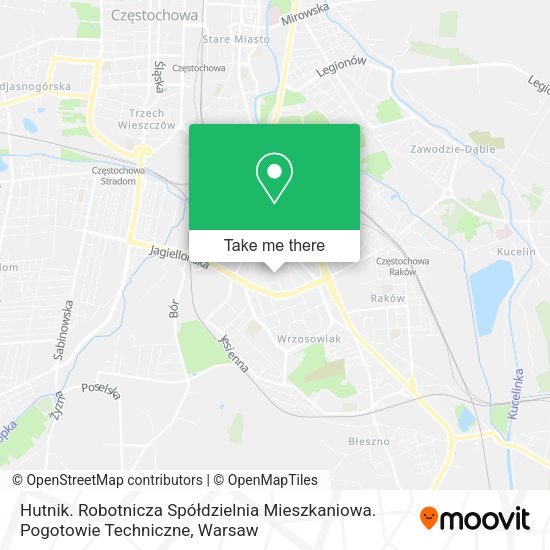 Hutnik. Robotnicza Spółdzielnia Mieszkaniowa. Pogotowie Techniczne map