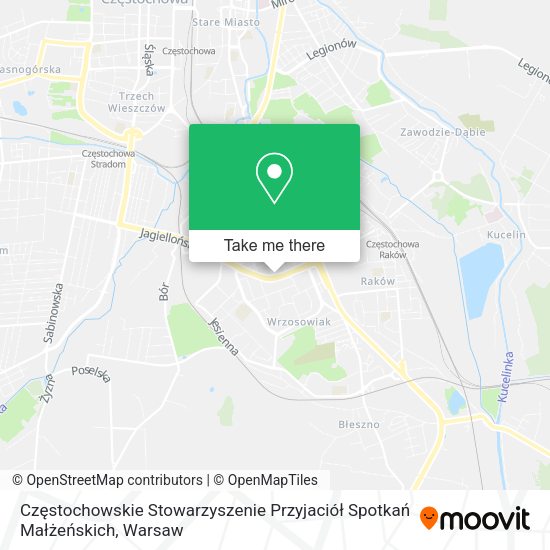 Częstochowskie Stowarzyszenie Przyjaciół Spotkań Małżeńskich map