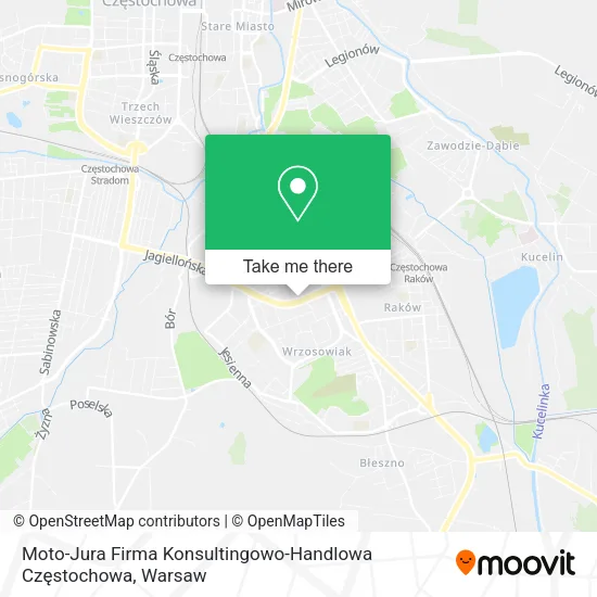 Карта Moto-Jura Firma Konsultingowo-Handlowa Częstochowa