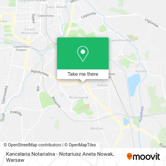 Карта Kancelaria Notarialna - Notariusz Aneta Nowak