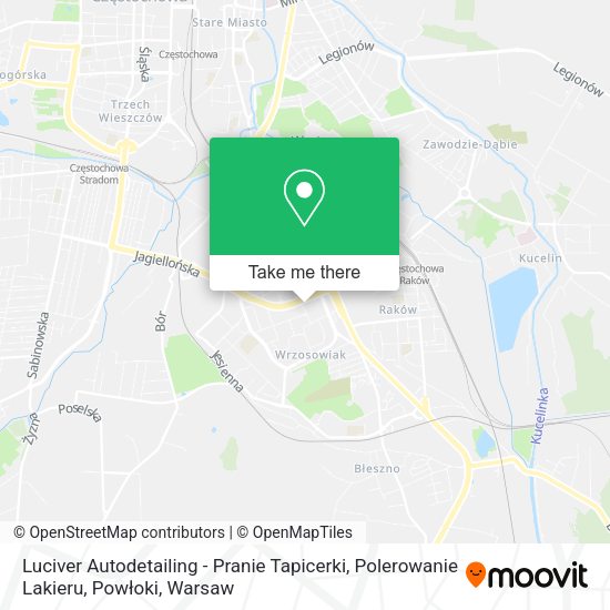 Карта Luciver Autodetailing - Pranie Tapicerki, Polerowanie Lakieru, Powłoki