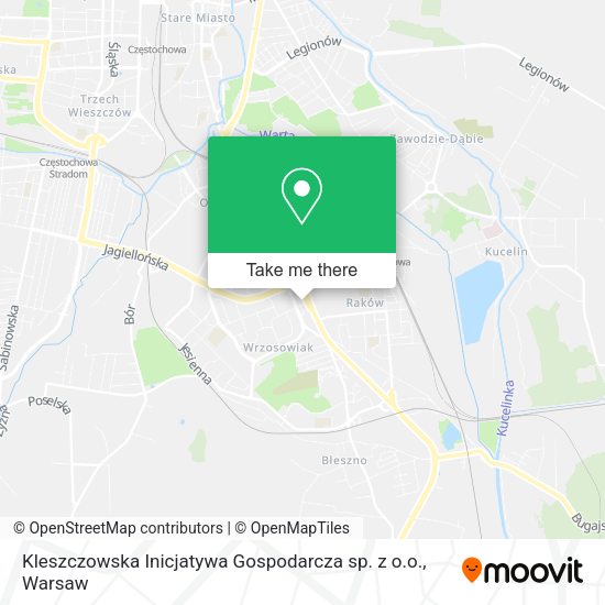 Kleszczowska Inicjatywa Gospodarcza sp. z o.o. map