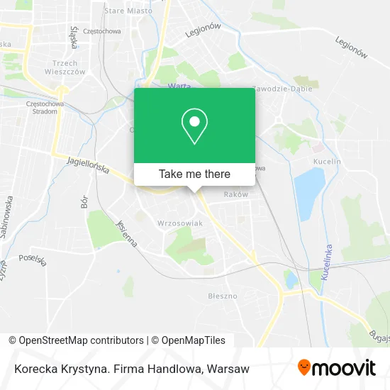 Карта Korecka Krystyna. Firma Handlowa