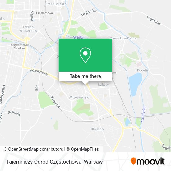 Tajemniczy Ogród Częstochowa map