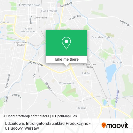 Udziałowa. Introligatorski Zakład Produkcyjno - Usługowy map