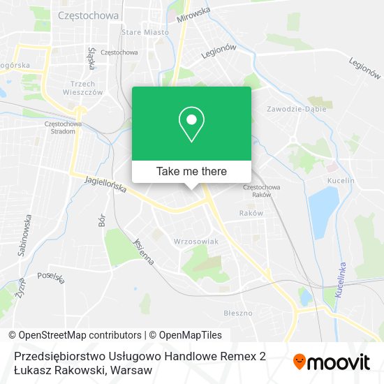 Przedsiębiorstwo Usługowo Handlowe Remex 2 Łukasz Rakowski map