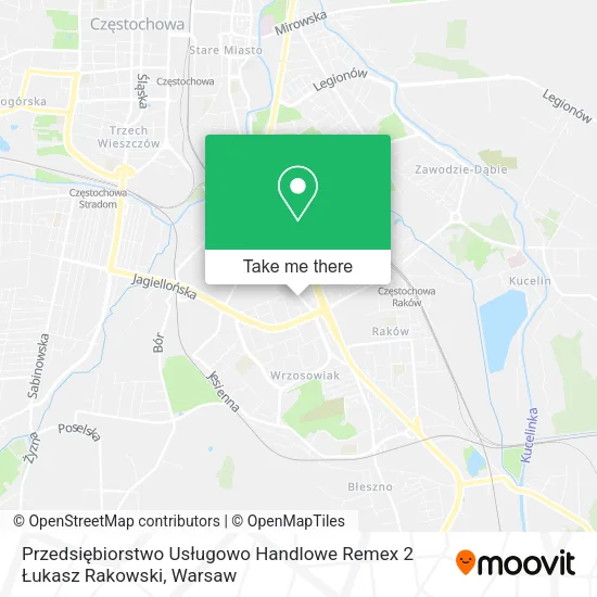 Przedsiębiorstwo Usługowo Handlowe Remex 2 Łukasz Rakowski map