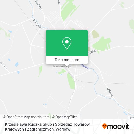 Krzesisława Rudzka Skup i Sprzedaż Towarów Krajowych i Zagranicznych map