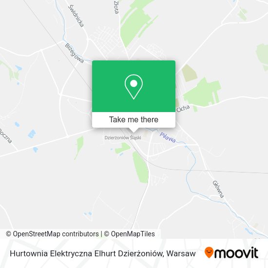 Hurtownia Elektryczna Elhurt Dzierżoniów map