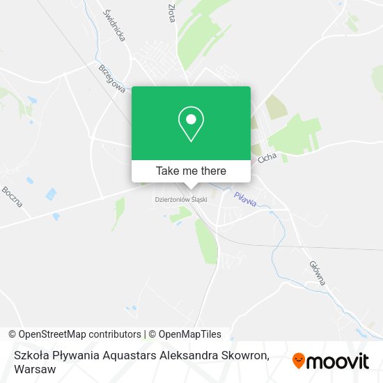 Szkoła Pływania Aquastars Aleksandra Skowron map