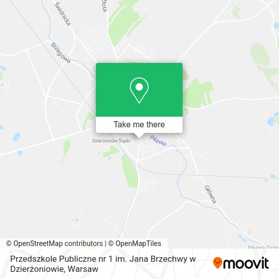 Przedszkole Publiczne nr 1 im. Jana Brzechwy w Dzierżoniowie map