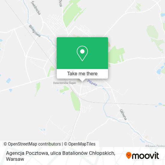 Agencja Pocztowa, ulica Batalionów Chłopskich map