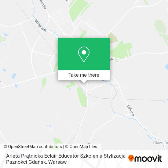 Arleta Prątnicka Eclair Educator Szkolenia Stylizacja Paznokci Gdańsk map