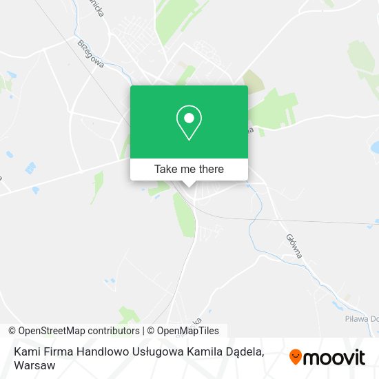 Kami Firma Handlowo Usługowa Kamila Dądela map