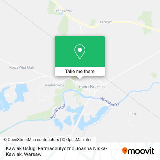 Kawiak Usługi Farmaceutyczne Joanna Niska-Kawiak map