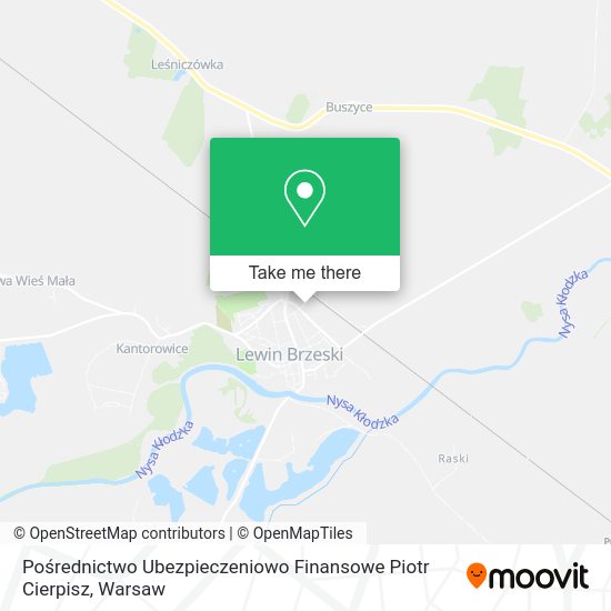 Pośrednictwo Ubezpieczeniowo Finansowe Piotr Cierpisz map