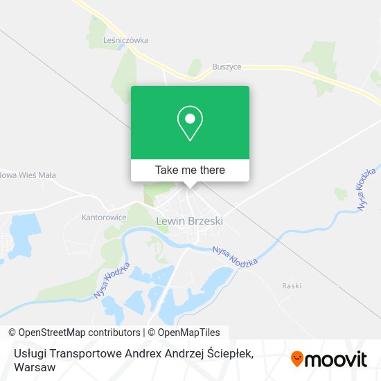 Usługi Transportowe Andrex Andrzej Ściepłek map