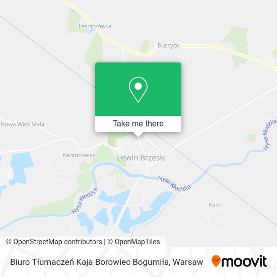 Biuro Tłumaczeń Kaja Borowiec Bogumiła map