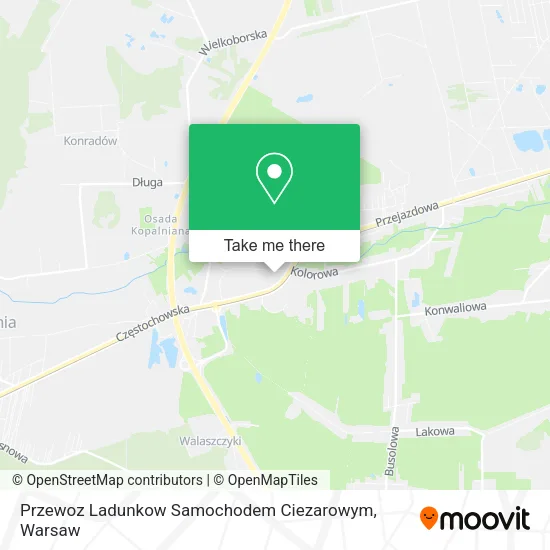 Карта Przewoz Ladunkow Samochodem Ciezarowym