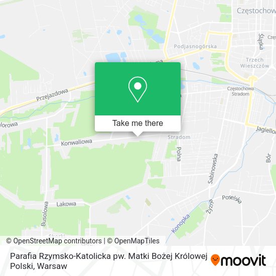 Parafia Rzymsko-Katolicka pw. Matki Bożej Królowej Polski map