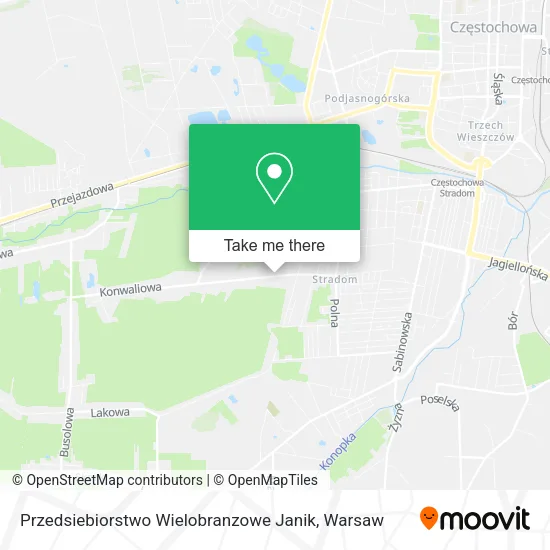 Карта Przedsiebiorstwo Wielobranzowe Janik