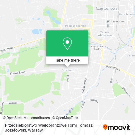 Przedsiebiorstwo Wielobranzowe Tomi Tomasz Jozefowski map