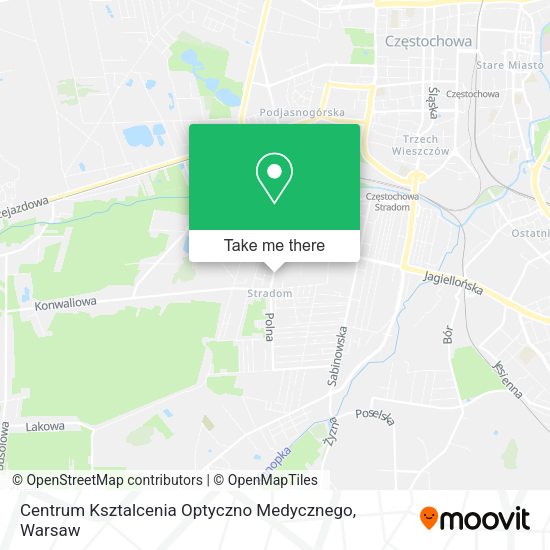 Centrum Ksztalcenia Optyczno Medycznego map