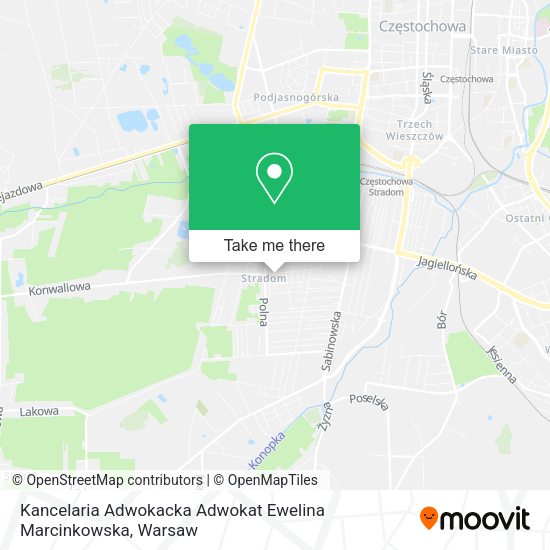 Kancelaria Adwokacka Adwokat Ewelina Marcinkowska map