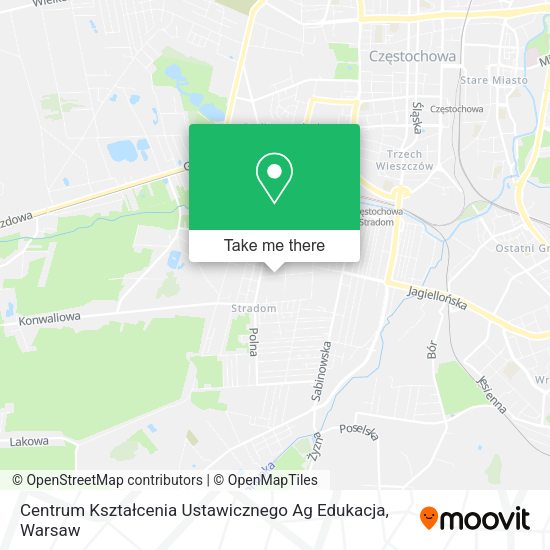 Centrum Kształcenia Ustawicznego Ag Edukacja map