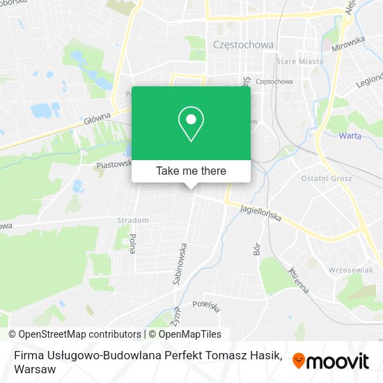 Firma Usługowo-Budowlana Perfekt Tomasz Hasik map