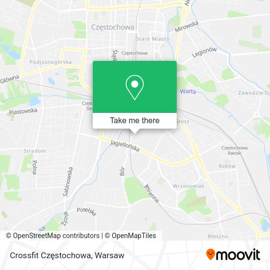 Crossfit Częstochowa map