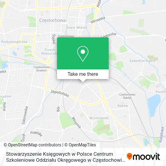 Stowarzyszenie Księgowych w Polsce Centrum Szkoleniowe Oddziału Okręgowego w Częstochowie map