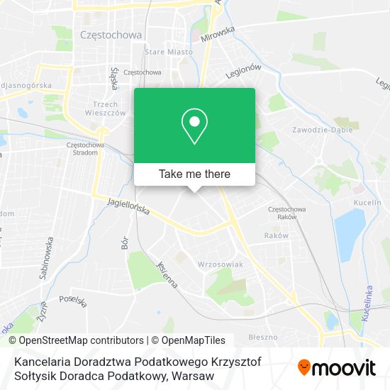 Kancelaria Doradztwa Podatkowego Krzysztof Sołtysik Doradca Podatkowy map