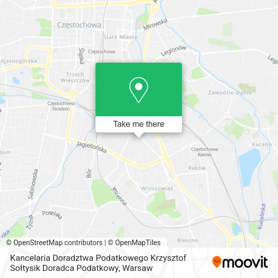 Карта Kancelaria Doradztwa Podatkowego Krzysztof Sołtysik Doradca Podatkowy