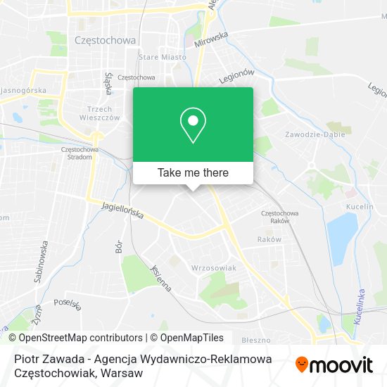 Piotr Zawada - Agencja Wydawniczo-Reklamowa Częstochowiak map