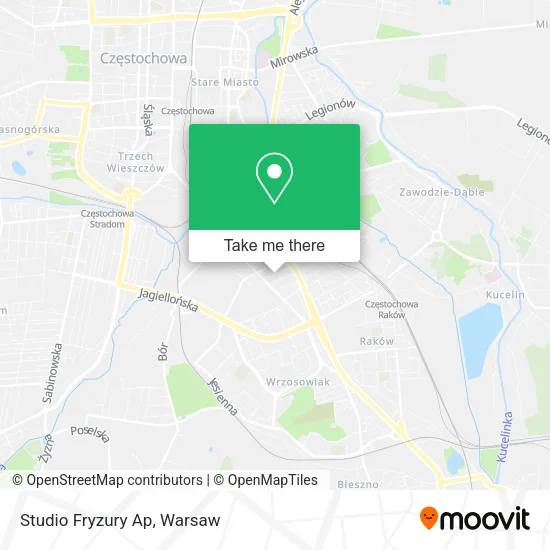 Карта Studio Fryzury Ap