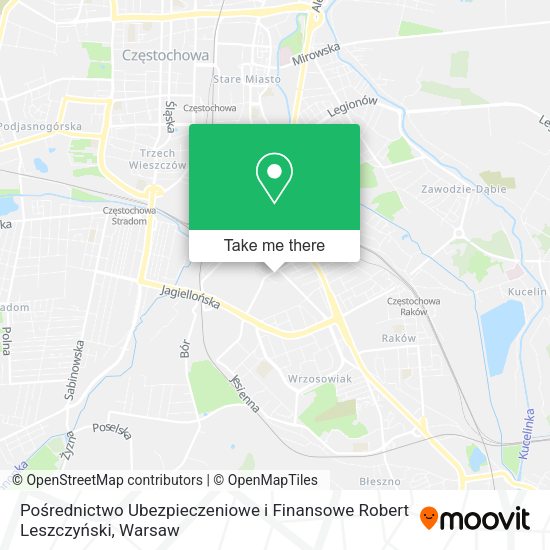 Pośrednictwo Ubezpieczeniowe i Finansowe Robert Leszczyński map