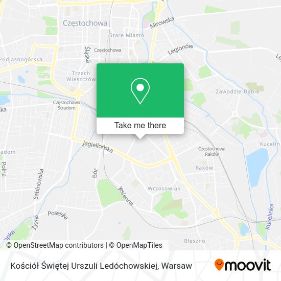 Kościół Świętej Urszuli Ledóchowskiej map