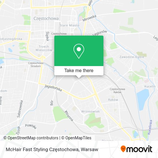 McHair Fast Styling Częstochowa map