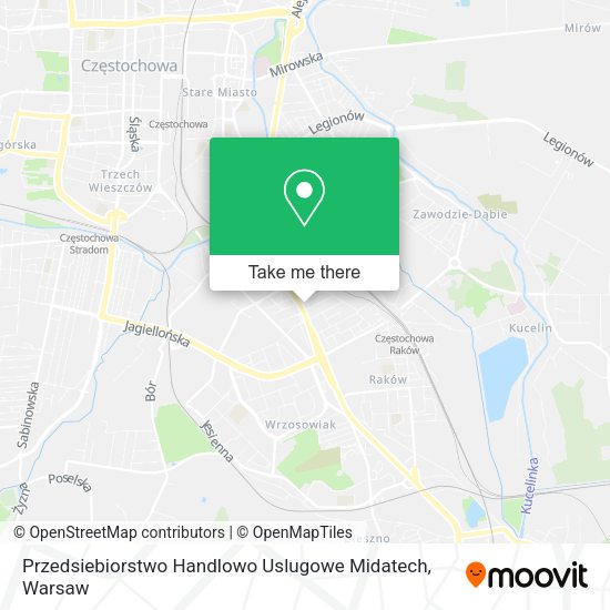 Карта Przedsiebiorstwo Handlowo Uslugowe Midatech