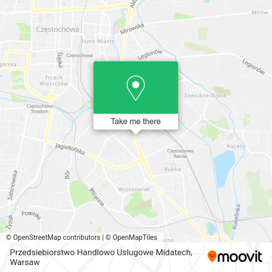 Карта Przedsiebiorstwo Handlowo Uslugowe Midatech