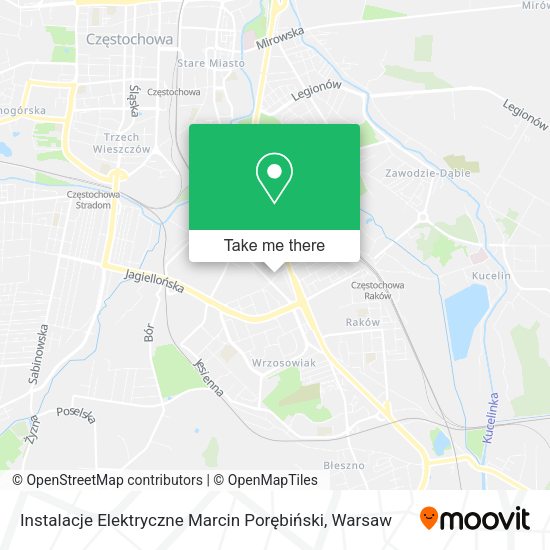 Instalacje Elektryczne Marcin Porębiński map