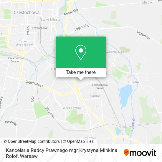 Kancelaria Radcy Prawnego mgr Krystyna Minkina Rolof map