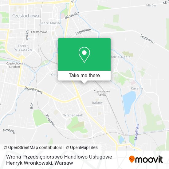 Wrona Przedsiębiorstwo Handlowo-Usługowe Henryk Wronkowski map