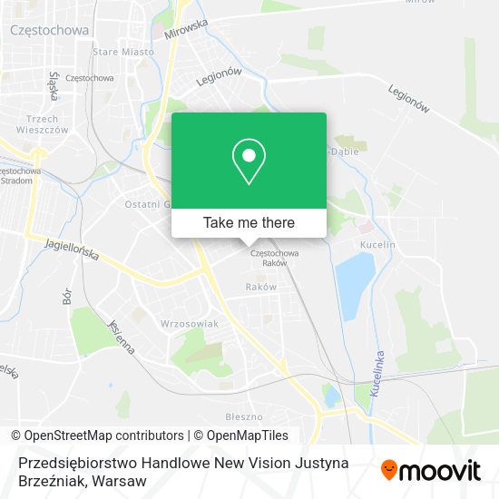 Przedsiębiorstwo Handlowe New Vision Justyna Brzeźniak map