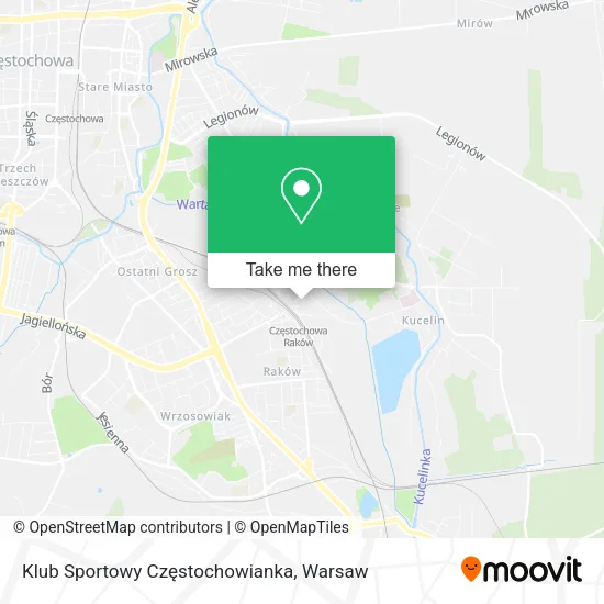 Карта Klub Sportowy Częstochowianka