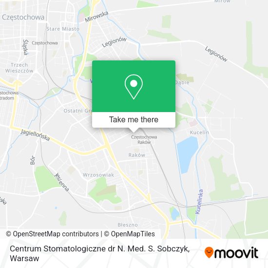 Centrum Stomatologiczne dr N. Med. S. Sobczyk map