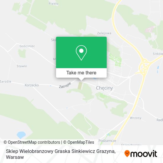 Sklep Wielobranzowy Graska Sinkiewicz Grazyna map