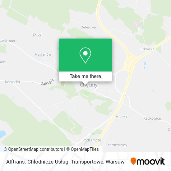 Alftrans. Chłodnicze Usługi Transportowe map