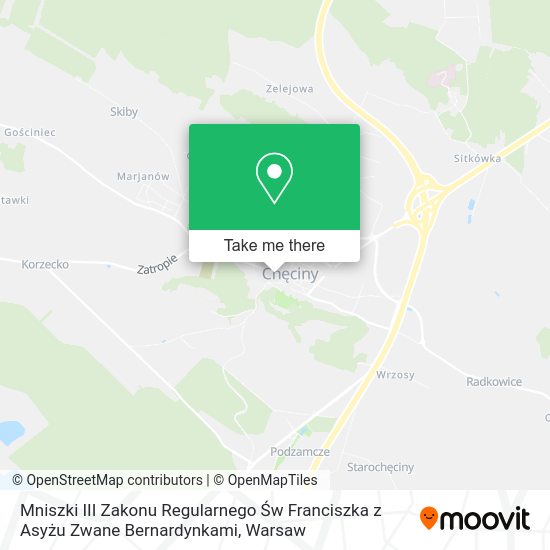 Mniszki III Zakonu Regularnego Św Franciszka z Asyżu Zwane Bernardynkami map